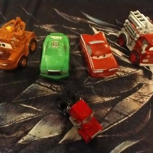 Disney cars rev and go and car lot